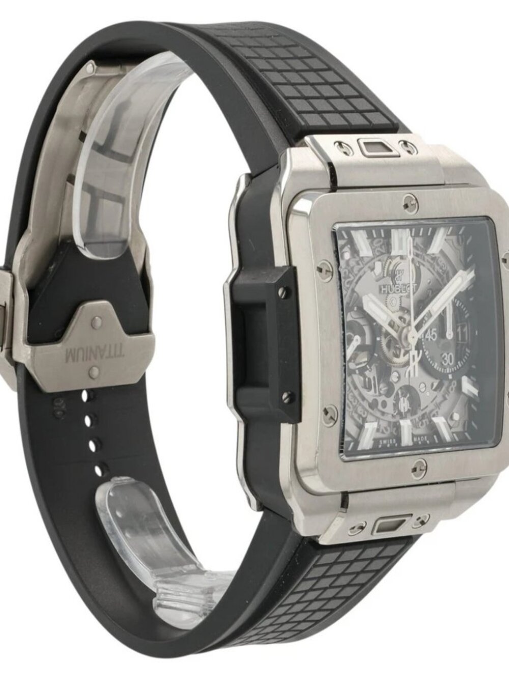Hublot Square Bang Skeleton Dial Titanium 42mm Automatic Mens 821.NX.0170.RX - Picture 4 of 11